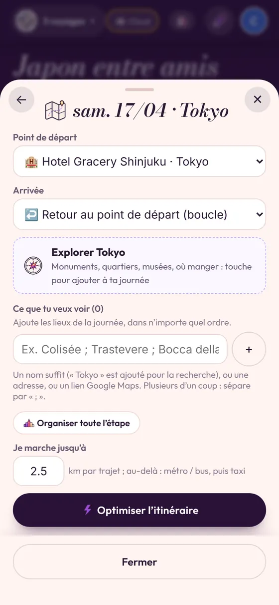 Organiser une journée de visites
